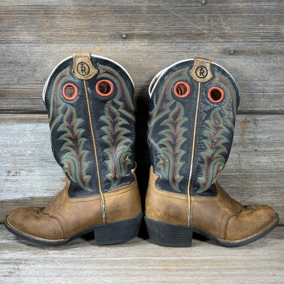 Tony Llama Tan Crazy Horse Cowboy Boot Size 2D - Picture 4 of 6